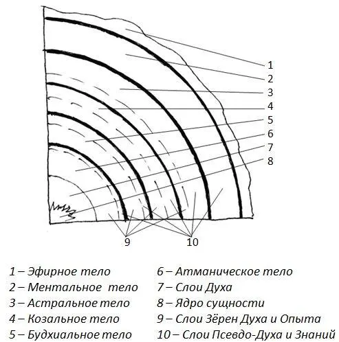 Каждое из тонкоматериальных тел представляет собой полый шар Причём структура - фото 2