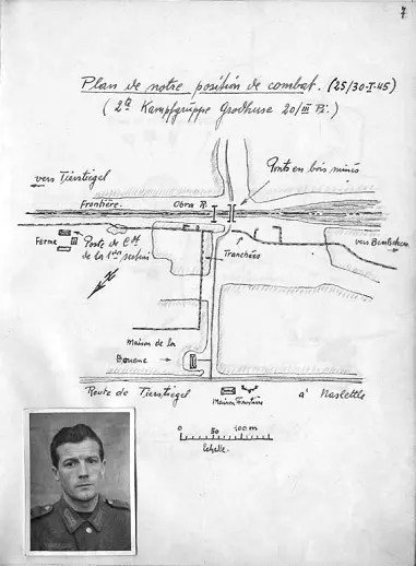 Наше расположение перед боем 30 января 1945 года Место где меня взяли в - фото 4