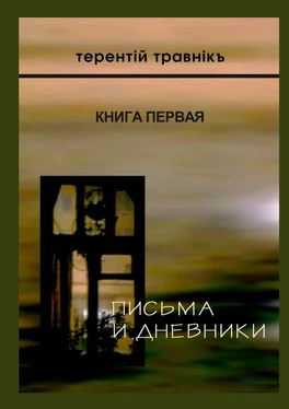 Терентiй Травнiкъ Письма и дневники. Книга первая обложка книги