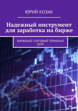 Юрий Козак Надежный инструмент для заработка на бирже. Биржевой торговый терминал Quik обложка книги