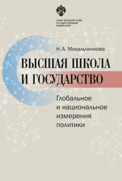 Наталья Михальченкова Высшая школа и государство. Глобальное и национальное измерение политики обложка книги