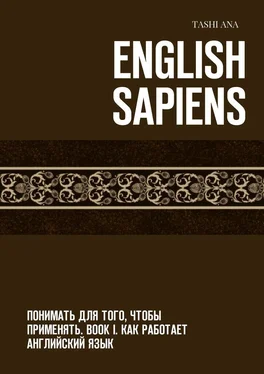Tashi Ana English Sapiens. Понимать для того, чтобы применять. Book I. Как работает английский язык обложка книги