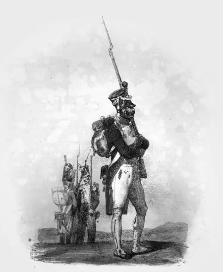 Французский пехотинец 1808 г В конце 1810 года Французская армия состояла - фото 13