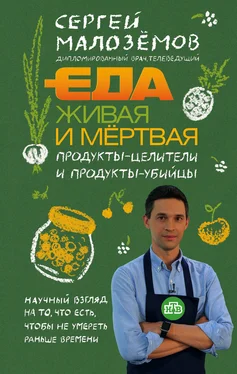 Сергей Малозёмов Еда живая и мёртвая. Продукты-целители и продукты-убийцы обложка книги