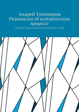 Андрей Тихомиров Размышляя об историческом процессе. Сборник общественно-политических статей обложка книги