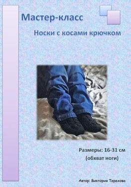 Виктория Терехова Мастер-класс: Носки с косами крючком обложка книги