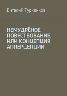 Виталий Турченков Немудрёное повествование, или Концепция апперцепции обложка книги