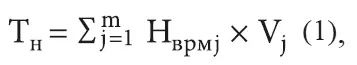 где Т н годовая трудоемкость нормируемых работ челч Н bphj нормы времени - фото 1
