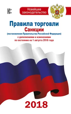 Коллектив авторов Правила торговли. Санкции (постановления Правительства РФ) с дополнениями и изменениями на 1 августа 2018 года обложка книги