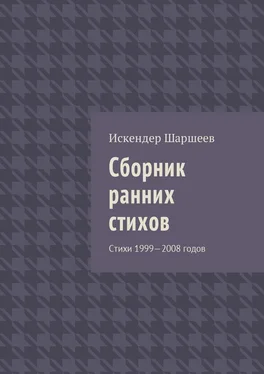 Искендер Шаршеев Сборник ранних стихов. Стихи 1999—2008 годов обложка книги