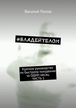 Василий Попов #ВЛАДЕЙТЕЛОМ. Краткое руководство по быстрому похудению за ОДИН месяц. Часть 1 обложка книги