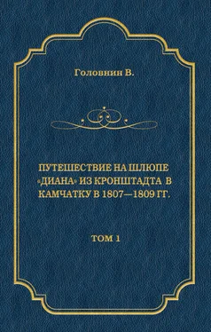 Василий Головнин Путешествие на шлюпе «Диана» из Кронштадта в Камчатку в 1807—1809 гг. Том 1 обложка книги