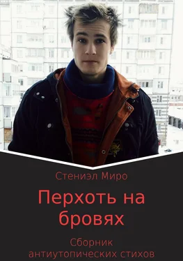 Стениэл Миро Перхоть на бровях. Сборник антиутопических стихотворений обложка книги