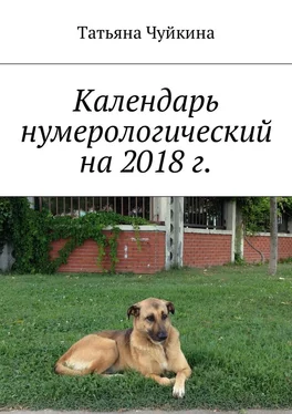 Татьяна Чуйкина Календарь нумерологический на 2018 г. обложка книги