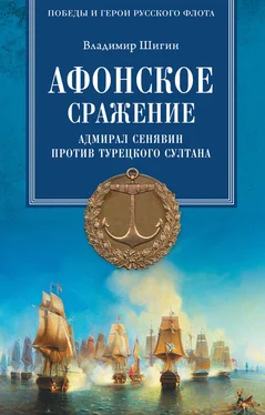 Владимир Шигин Афонское сражение. Адмирал Сенявин против турецкого султана обложка книги