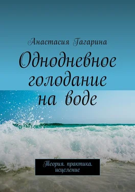 Анастасия Гагарина Однодневное голодание на воде. Теория. Практика. Исцеление обложка книги