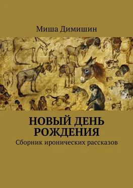 Миша Димишин Новый день рождения. Сборник иронических рассказов обложка книги