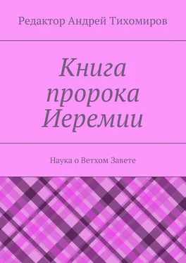 Андрей Тихомиров Книга пророка Иеремии. Наука о Ветхом Завете обложка книги