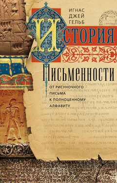 Игнас Гельб История письменности. От рисуночного письма к полноценному алфавиту обложка книги