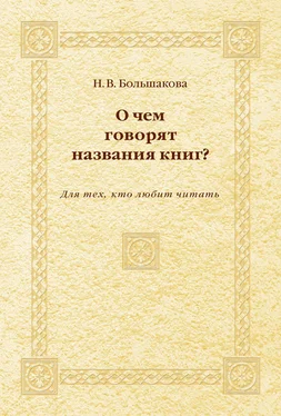 Нина Большакова О чем говорят названия книг? Для тех, кто любит читать обложка книги