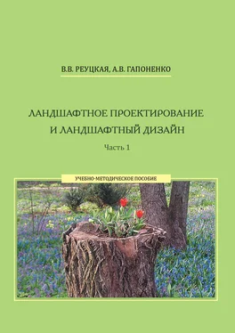 Вера Реуцкая Ландшафтное проектирование и ландшафтный дизайн. Часть 1 обложка книги