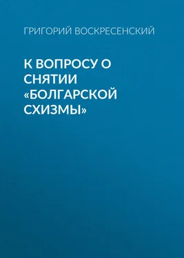 Григорий Воскресенский К вопросу о снятии «болгарской схизмы» обложка книги