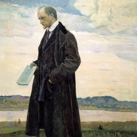 МВ Нестеров Мыслитель Портрет Ивана Александровича Ильина 1921 Лишь напомню - фото 4