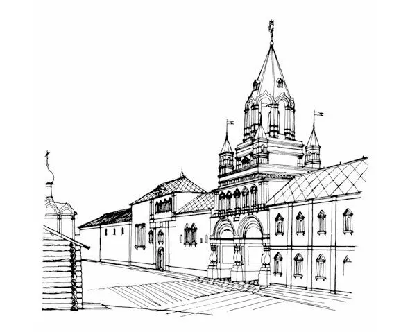 Рис 112 Фрагмент Гостиного двора XVII в Реконструкция Е Д Шеко по - фото 15