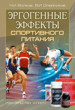 Николай Волков Эргогенные эффекты спортивного питания. Научно-методические рекомендации для тренеров и спортивных врачей обложка книги