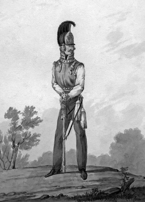 Карабинерофицер российской императорской гвардии 1815 7 Начальник не - фото 6