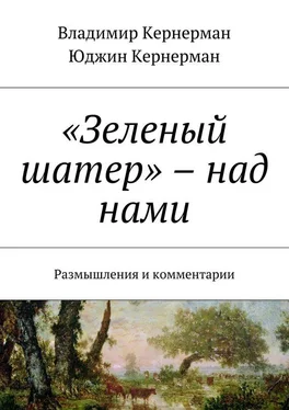 Владимир Кернерман «Зеленый шатер» – над нами. Размышления и комментарии обложка книги