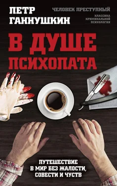 Петр Ганнушкин В душе психопата. Путешествие в мир без жалости, совести и чувств обложка книги