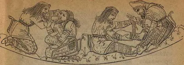 Древние скифы Рисунок на вазе Кто не знает рассказов про диких людей С - фото 2