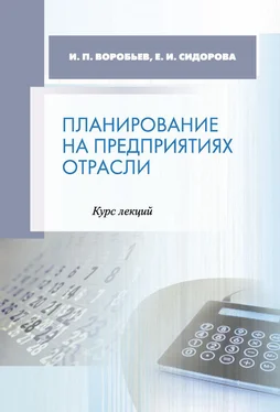 Иван Воробьев Планирование на предприятиях отрасли. Курс лекций обложка книги