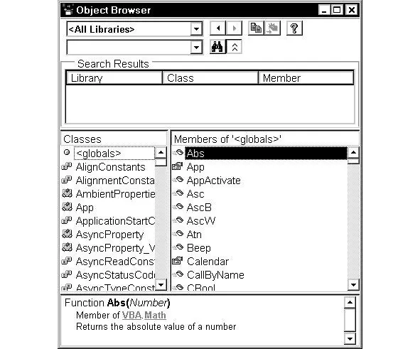 Рис216 Object Browser Просмотр объектов Остальные окна среды - фото 39