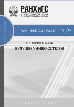 Владимир Мау Будущее университетов обложка книги