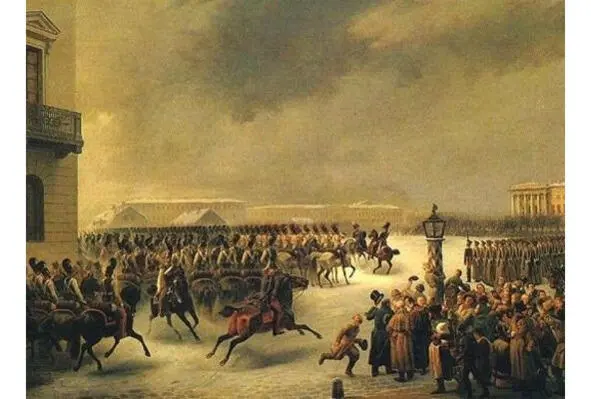 Восстание декабристов Художник В Тимм В этот момент Николай спросил - фото 57