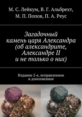М. Лейкум Загадочный камень царя Александра (об александрите, Александре II и не только о них) обложка книги