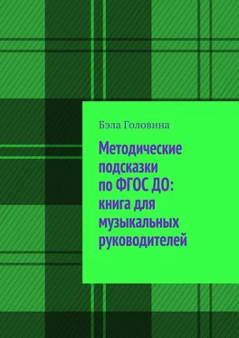 Бэла Головина Методические подсказки по ФГОС ДО: книга для музыкальных руководителей обложка книги