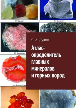 С. Дудин Атлас-определитель главных минералов и горных пород обложка книги