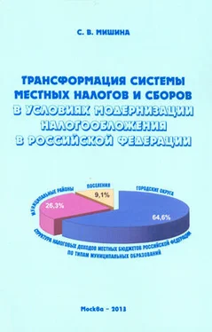 Светлана Мишина Трансформация системы местных налогов и сборов в условиях модернизации налогообложения в Российской Федерации обложка книги