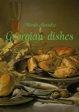 Merab Beradze Georgian dishes обложка книги