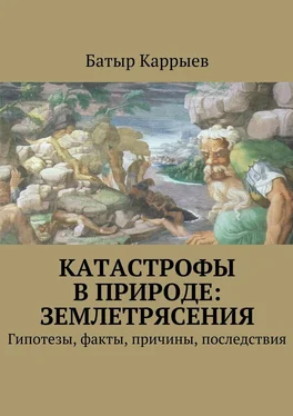 Батыр Каррыев Катастрофы в природе: землетрясения обложка книги