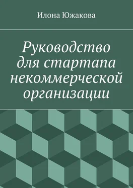 Илона Южакова Руководство для стартапа некоммерческой организации обложка книги