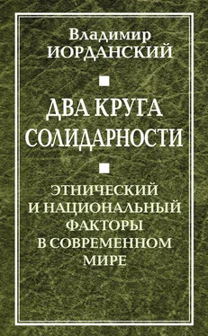 Владимир Иорданский Два круга солидарности. Этнический и национальный факторы в современном мире обложка книги