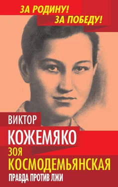 Виктор Кожемяко Зоя Космодемьянская. Правда против лжи обложка книги