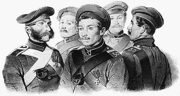 В Ф Тимм Герои обороны Севастополя слева направо А Елисеев А Рыбаков - фото 17