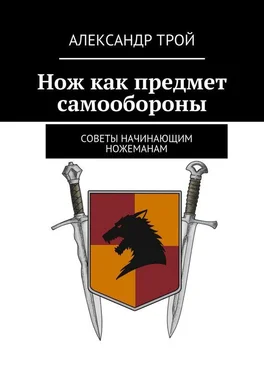 Александр Трой Нож как предмет самообороны обложка книги