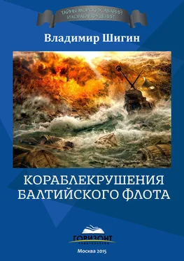 Владимир Шигин Кораблекрушения Балтийского флота обложка книги