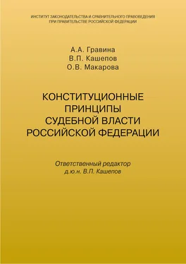 А. Гравина Конституционные принципы судебной власти Российской Федерации обложка книги